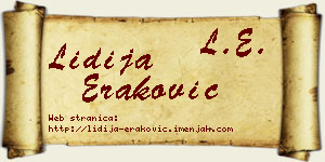 Lidija Eraković vizit kartica